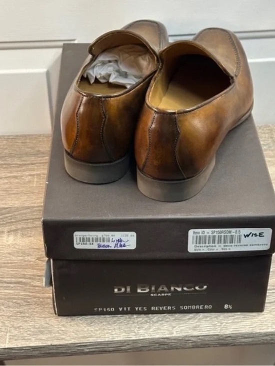 Scarpe Di Bianco Men\'s Italian handmade‎ loafers size 8.5 (US 9.5) in “Sombrero\